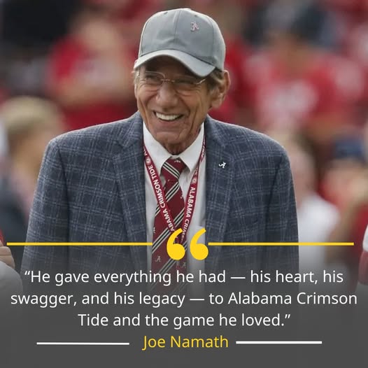 Joe Namath Alabama Football Legend Joe Namath, Crimson Tide Icon: Joe Namath Alive Or Dead