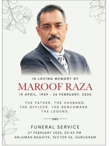 Maroof Raza Cause Of Death, Obituary