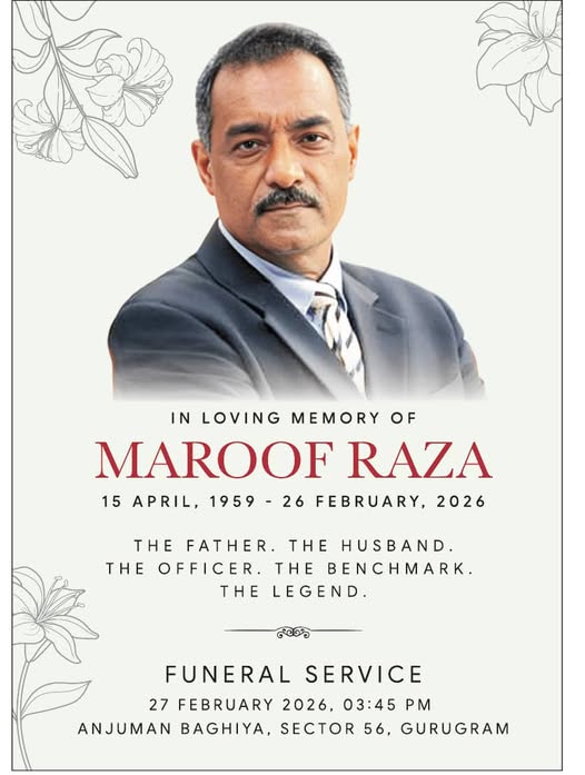 Maroof Raza Cause Of Death, Obituary: Alumnus Of St. Stephen’s College In Delhi And Pursued Has Died